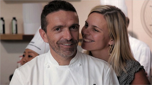 Sbastien Bras et sa femme Vronique (cuisiner gastronomique)
